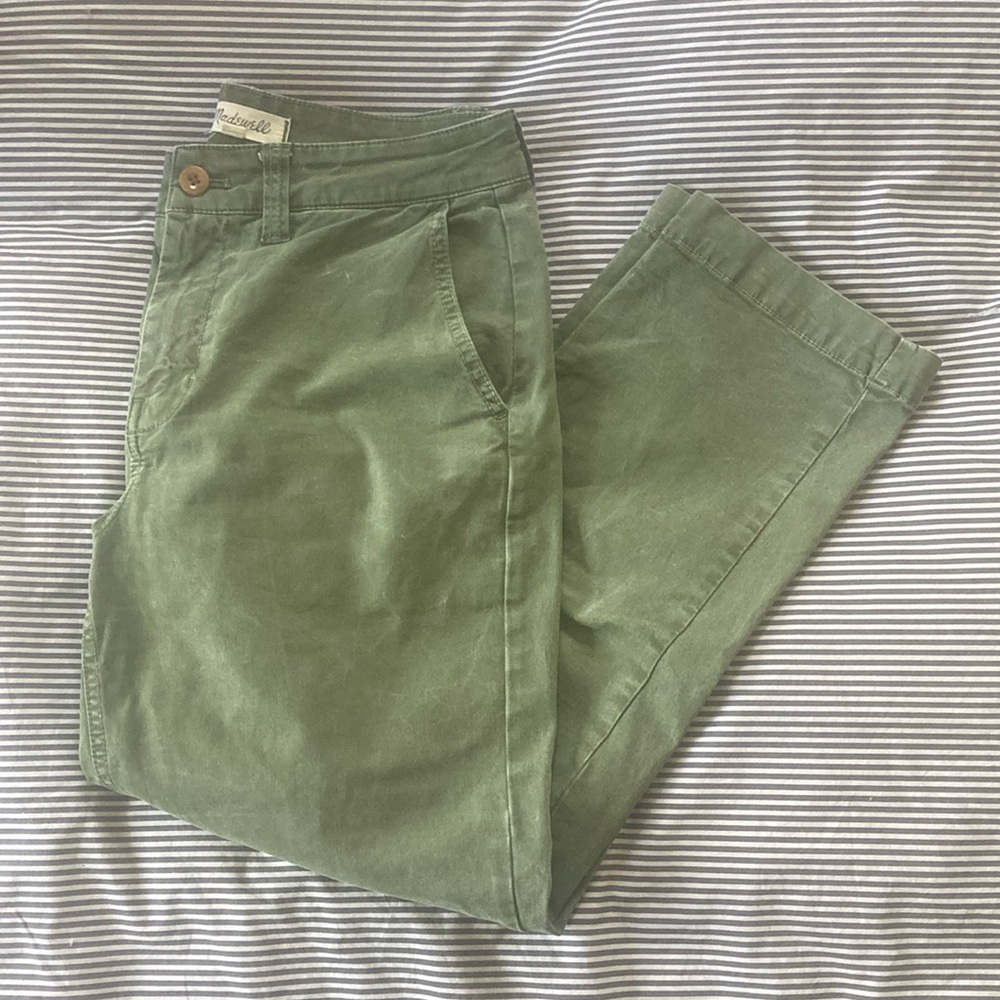 Madewell green chinos